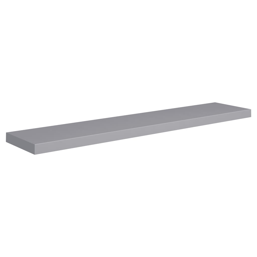 Floating Wall Shelves 4 pcs Grey 120x23.5x3.8 cm MDF- Wall Shelves & Ledges - HomeShopIreland - Home Shop Ireland - Wall Shelves & Ledges - Floating Wall Shelves 4 pcs Grey 120x23.5x3.8 cm MDF
