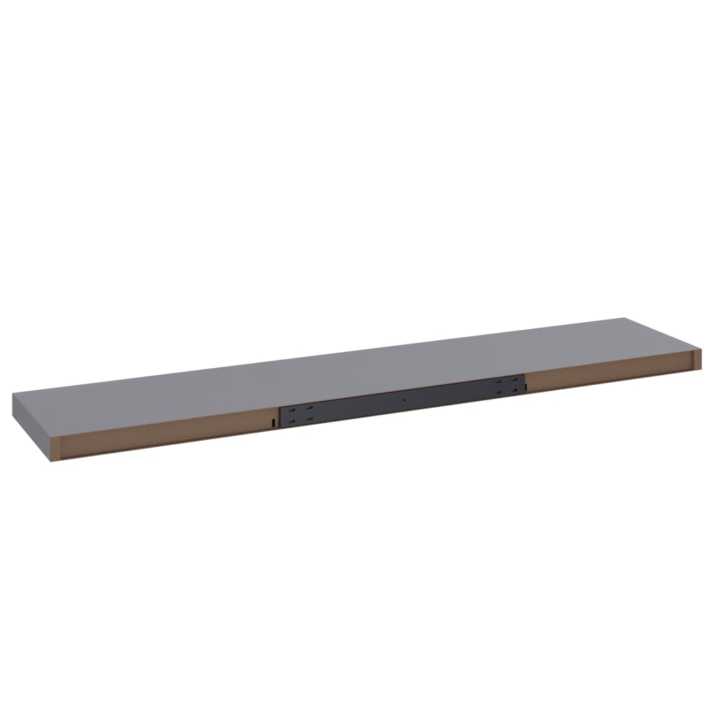 Floating Wall Shelves 4 pcs Grey 120x23.5x3.8 cm MDF- Wall Shelves & Ledges - HomeShopIreland - Home Shop Ireland - Wall Shelves & Ledges - Floating Wall Shelves 4 pcs Grey 120x23.5x3.8 cm MDF