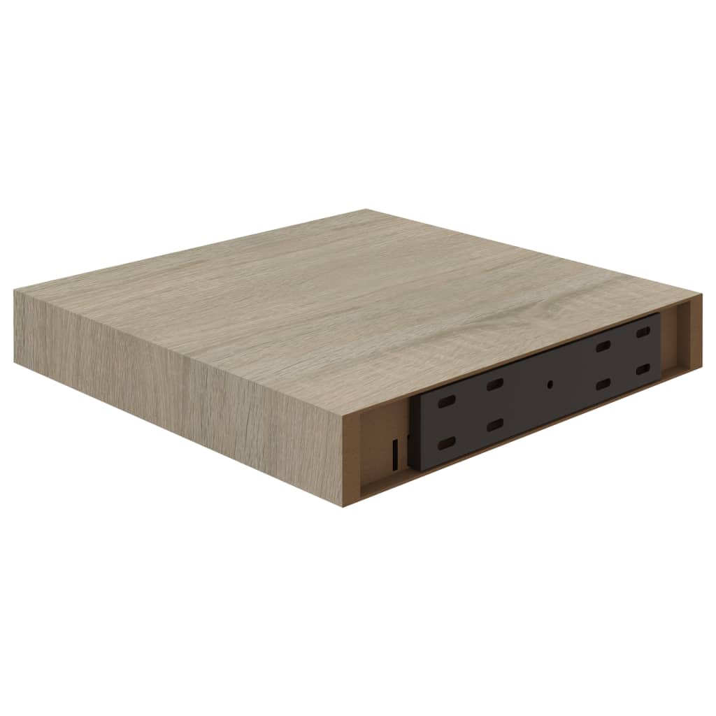 Floating Wall Shelves 2 pcs Oak 23x23.5x3.8 cm MDF- Wall Shelves & Ledges - HomeShopIreland - Home Shop Ireland - Wall Shelves & Ledges - Floating Wall Shelves 2 pcs Oak 23x23.5x3.8 cm MDF
