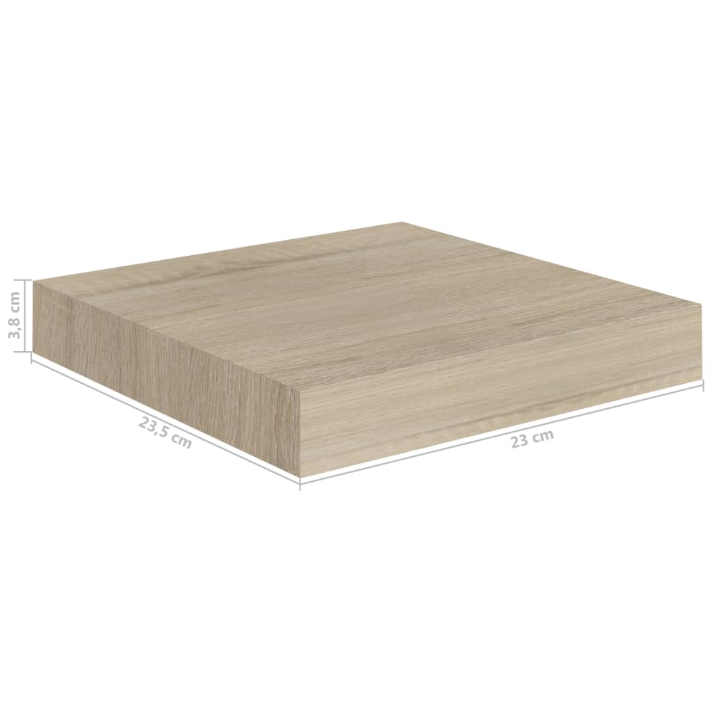 Floating Wall Shelves 2 pcs Oak 23x23.5x3.8 cm MDF- Wall Shelves & Ledges - HomeShopIreland - Home Shop Ireland - Wall Shelves & Ledges - Floating Wall Shelves 2 pcs Oak 23x23.5x3.8 cm MDF