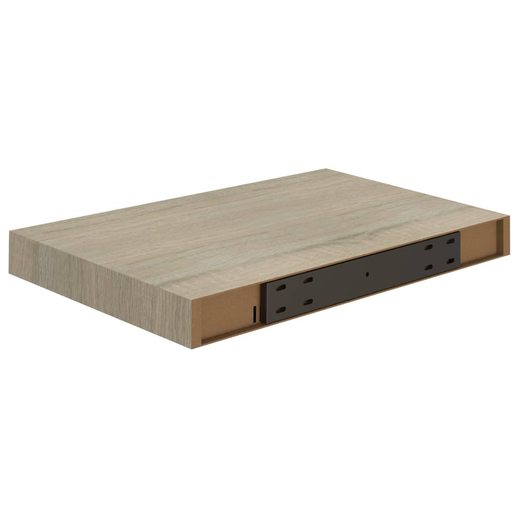 Floating Wall Shelves 2 pcs Oak 40x23x3.8 cm MDF- Wall Shelves & Ledges - HomeShopIreland - Home Shop Ireland - Wall Shelves & Ledges - Floating Wall Shelves 2 pcs Oak 40x23x3.8 cm MDF
