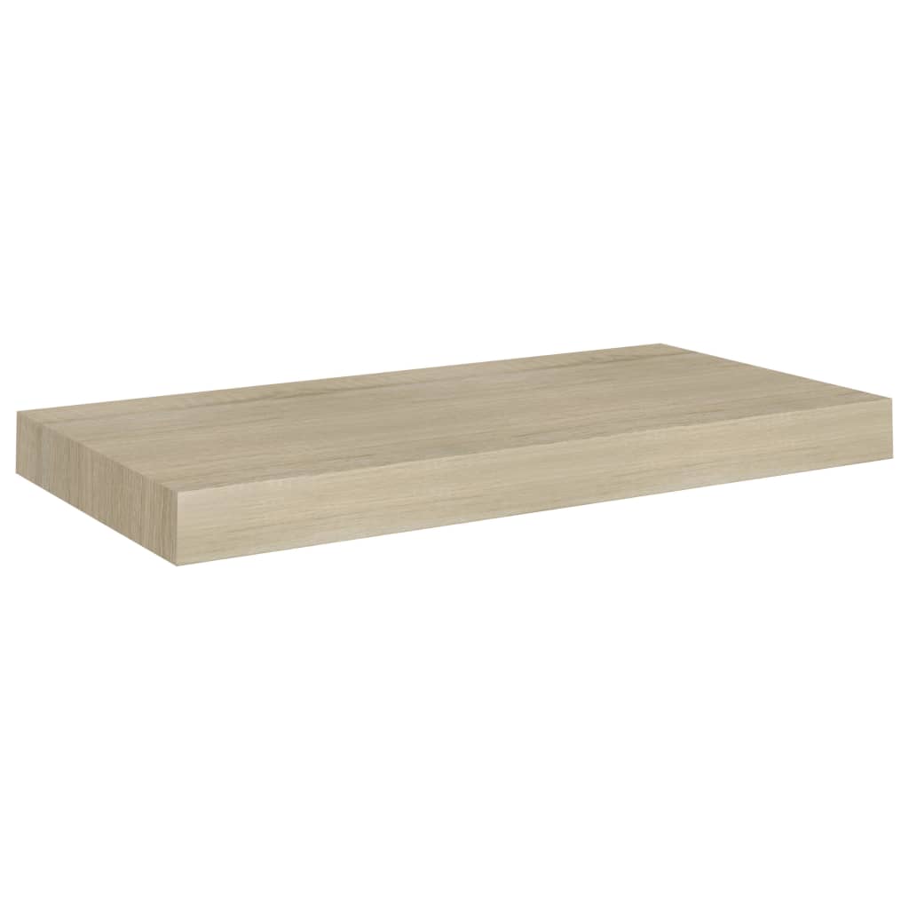 Floating Wall Shelves 2 pcs Oak 50x23x3.8 cm MDF- Wall Shelves & Ledges - HomeShopIreland - Home Shop Ireland - Wall Shelves & Ledges - Floating Wall Shelves 2 pcs Oak 50x23x3.8 cm MDF