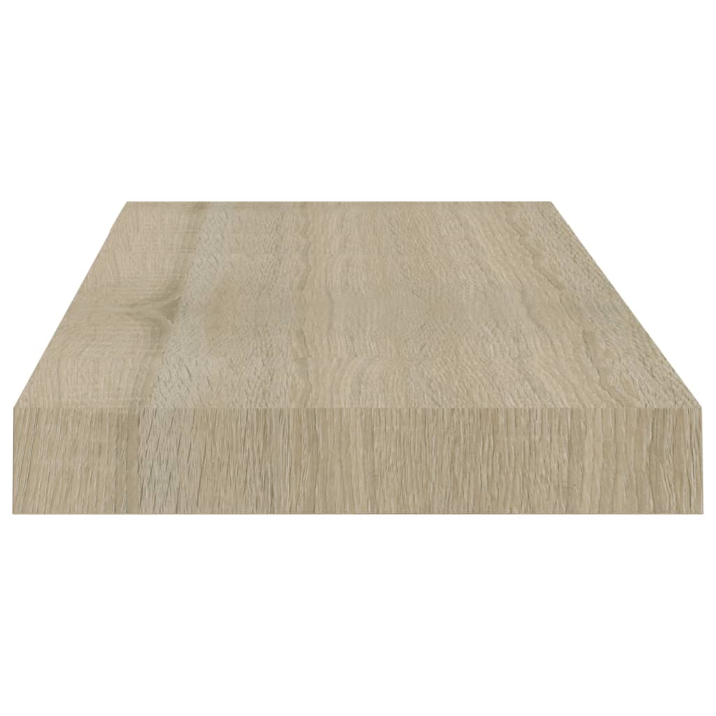 Floating Wall Shelves 2 pcs Oak 50x23x3.8 cm MDF- Wall Shelves & Ledges - HomeShopIreland - Home Shop Ireland - Wall Shelves & Ledges - Floating Wall Shelves 2 pcs Oak 50x23x3.8 cm MDF