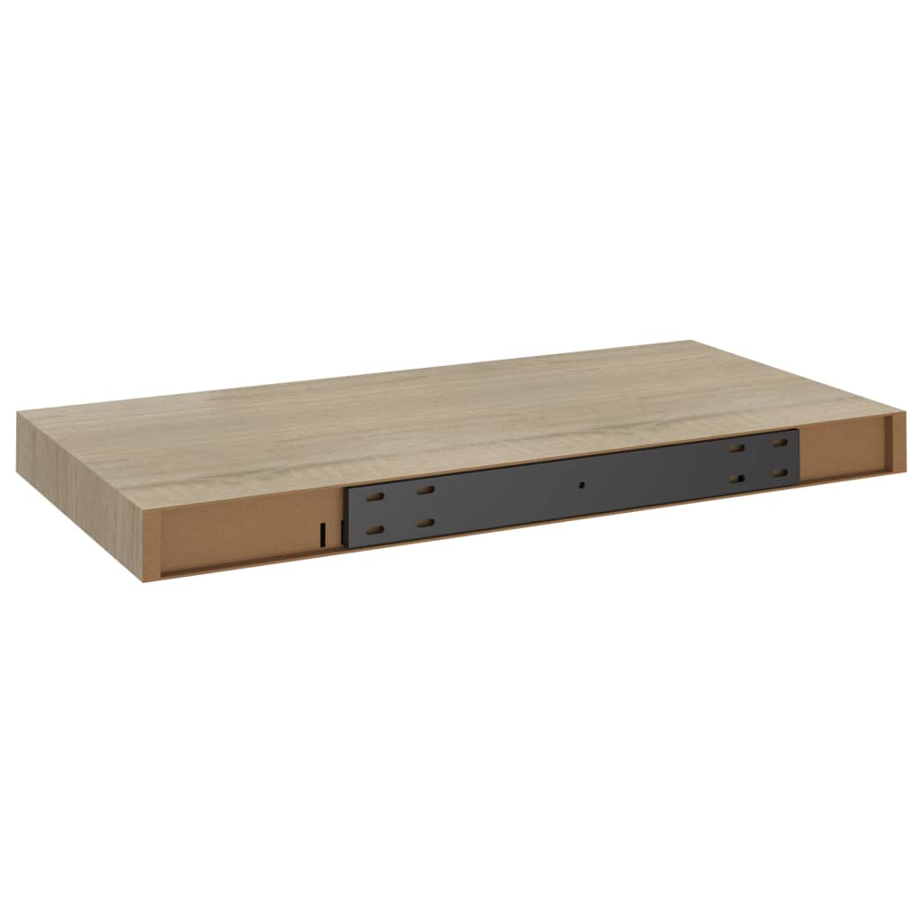 Floating Wall Shelves 2 pcs Oak 50x23x3.8 cm MDF- Wall Shelves & Ledges - HomeShopIreland - Home Shop Ireland - Wall Shelves & Ledges - Floating Wall Shelves 2 pcs Oak 50x23x3.8 cm MDF