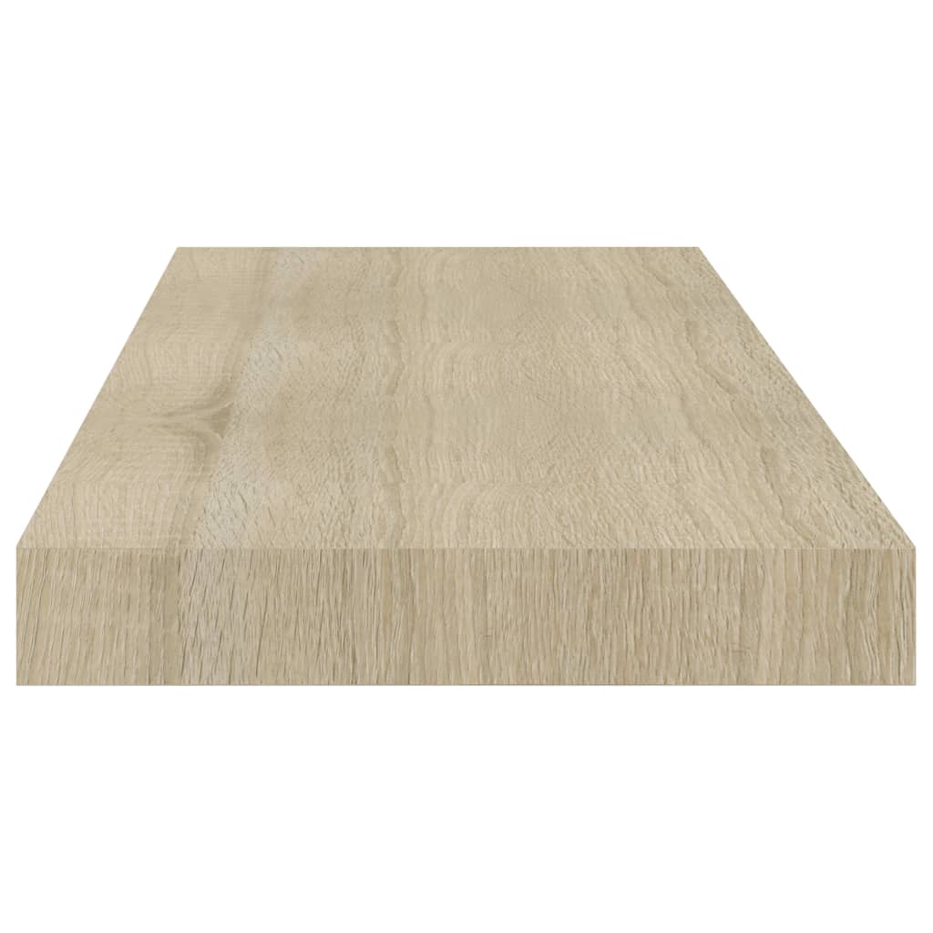 Floating Wall Shelves 2 pcs Oak 60x23.5x3.8 cm MDF- Wall Shelves & Ledges - HomeShopIreland - Home Shop Ireland - Wall Shelves & Ledges - Floating Wall Shelves 2 pcs Oak 60x23.5x3.8 cm MDF