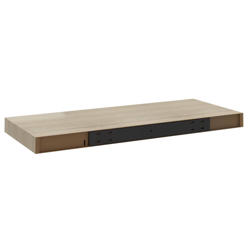 Floating Wall Shelves 2 pcs Oak 60x23.5x3.8 cm MDF- Wall Shelves & Ledges - HomeShopIreland - Home Shop Ireland - Wall Shelves & Ledges - Floating Wall Shelves 2 pcs Oak 60x23.5x3.8 cm MDF