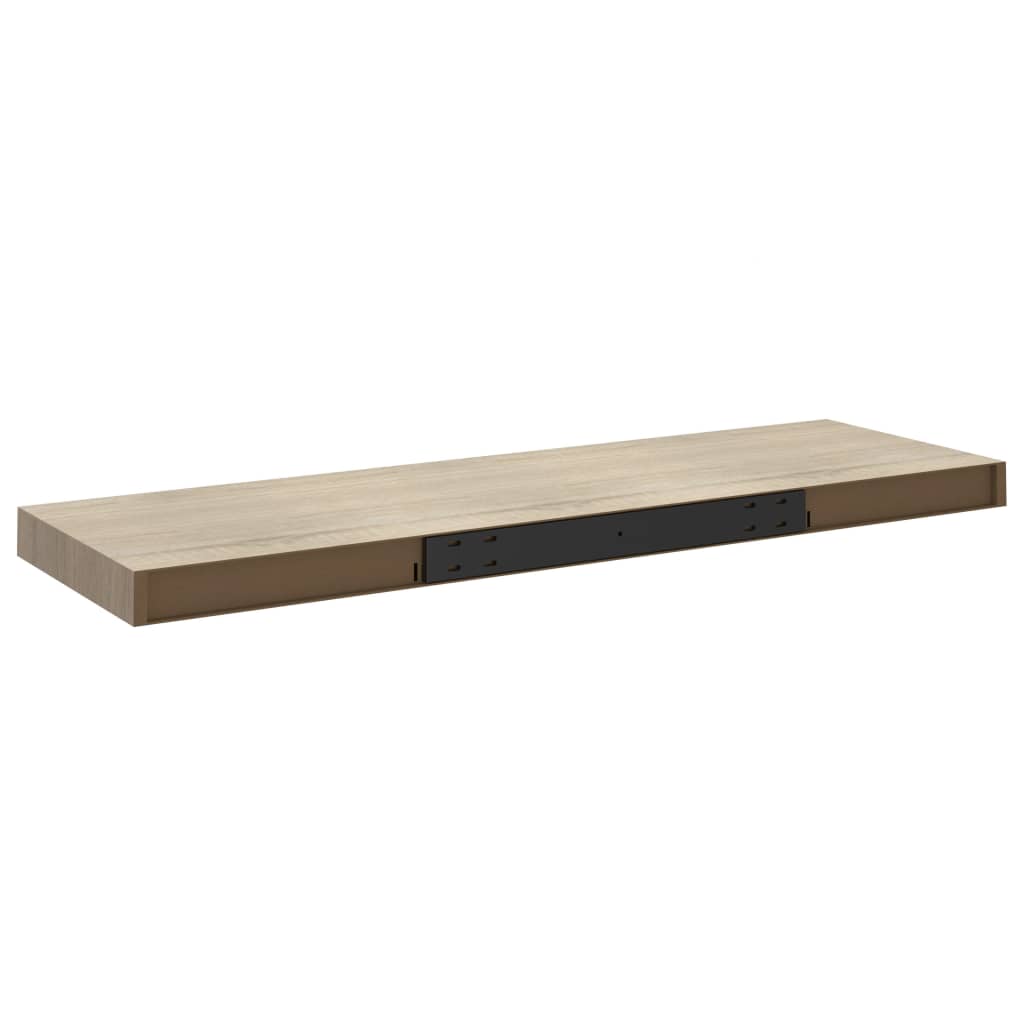 Floating Wall Shelf Oak 80x23.5x3.8 cm MDF- Wall Shelves & Ledges - HomeShopIreland - Home Shop Ireland - Wall Shelves & Ledges - Floating Wall Shelf Oak 80x23.5x3.8 cm MDF