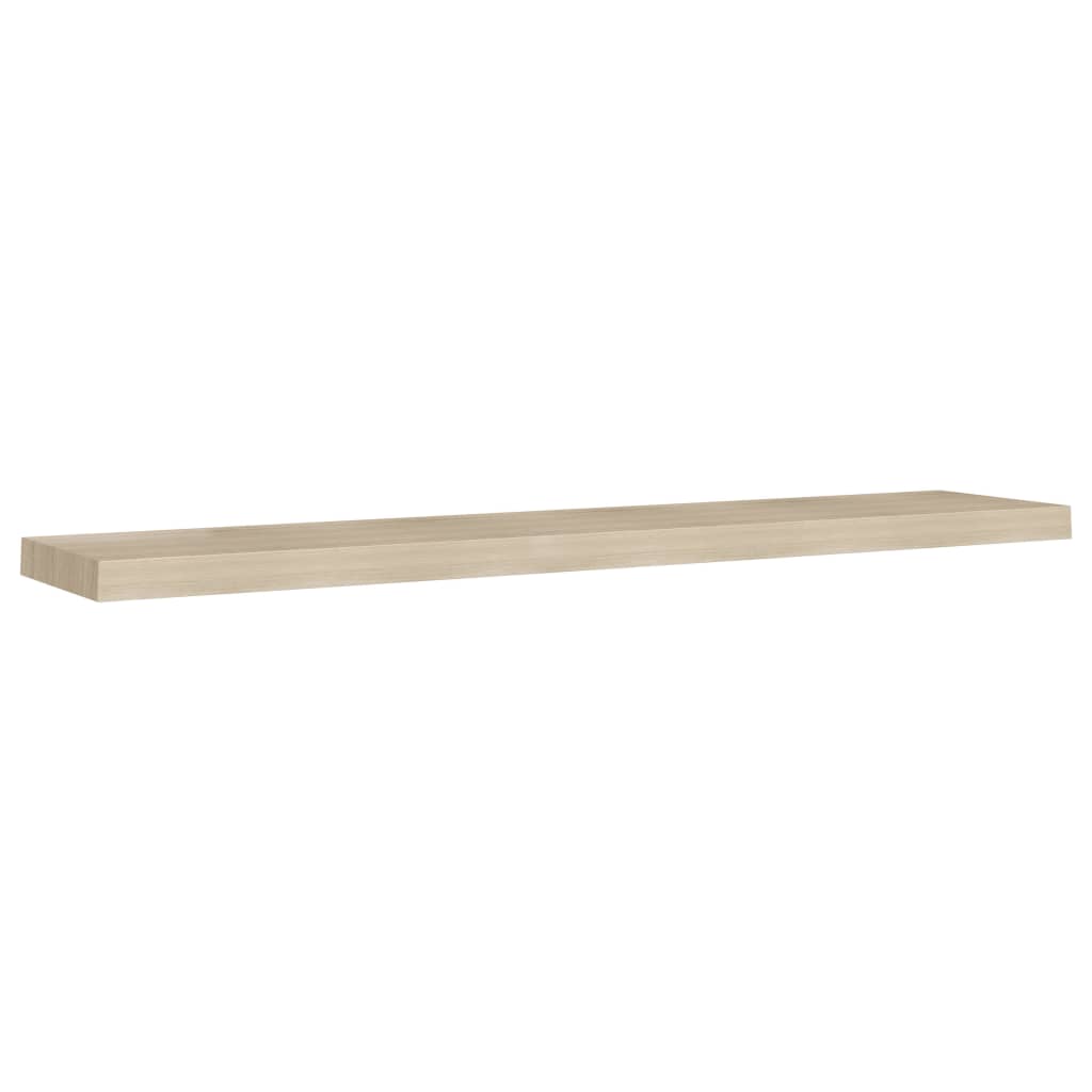 Floating Wall Shelves 2 pcs Oak 120x23.5x3.8 cm MDF- Wall Shelves & Ledges - HomeShopIreland - Home Shop Ireland - Wall Shelves & Ledges - Floating Wall Shelves 2 pcs Oak 120x23.5x3.8 cm MDF