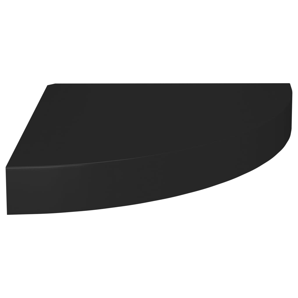 Floating Corner Shelves 4 pcs Black 25x25x3.8 cm MDF- Wall Shelves & Ledges - HomeShopIreland - Home Shop Ireland - Wall Shelves & Ledges - Floating Corner Shelves 4 pcs Black 25x25x3.8 cm MDF