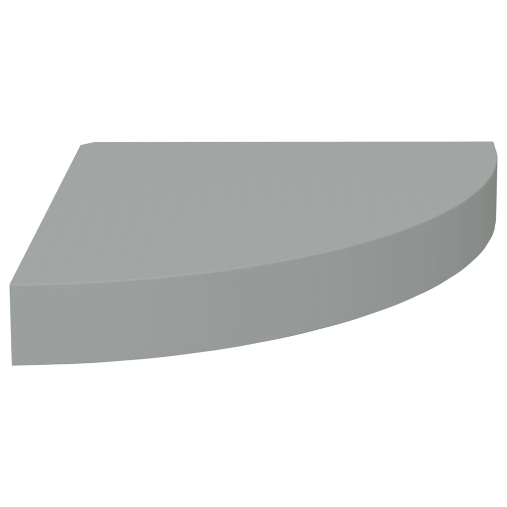 Floating Corner Shelves 4 pcs Grey 25x25x3.8 cm MDF- Wall Shelves & Ledges - HomeShopIreland - Home Shop Ireland - Wall Shelves & Ledges - Floating Corner Shelves 4 pcs Grey 25x25x3.8 cm MDF