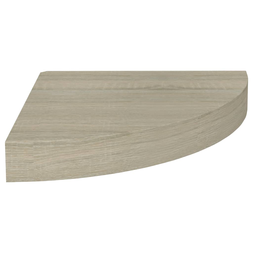 Floating Corner Shelves 2 pcs Oak 25x25x3.8 cm MDF- Wall Shelves & Ledges - HomeShopIreland - Home Shop Ireland - Wall Shelves & Ledges - Floating Corner Shelves 2 pcs Oak 25x25x3.8 cm MDF