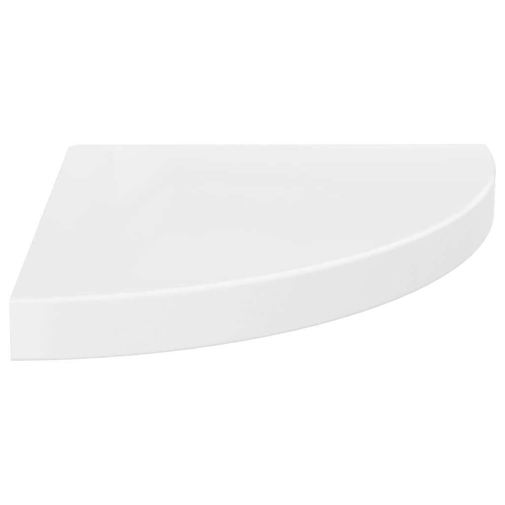 Floating Corner Shelves 4 pcs High Gloss White 35x35x3.8 cm MDF- Wall Shelves & Ledges - HomeShopIreland - Home Shop Ireland - Wall Shelves & Ledges - Floating Corner Shelves 4 pcs High Gloss White 35x35x3.8 cm MDF