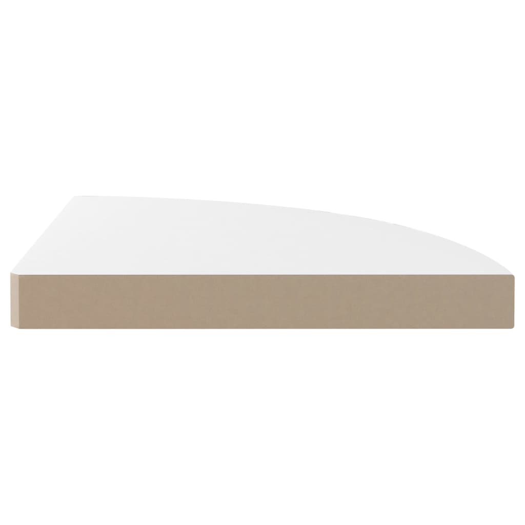 Floating Corner Shelves 4 pcs High Gloss White 35x35x3.8 cm MDF- Wall Shelves & Ledges - HomeShopIreland - Home Shop Ireland - Wall Shelves & Ledges - Floating Corner Shelves 4 pcs High Gloss White 35x35x3.8 cm MDF
