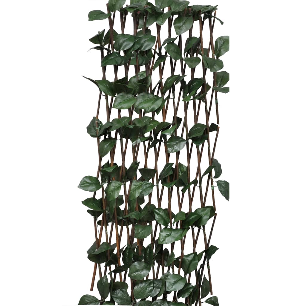 Willow Trellis Fences 5 pcs with Artificial Leaves 180x30 cm- Fence Panels - HomeShopIreland - Home Shop Ireland - Fence Panels - Willow Trellis Fences 5 pcs with Artificial Leaves 180x30 cm