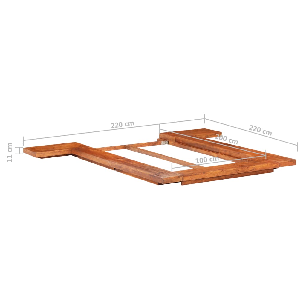 Japanese Futon Bed Frame Solid Acacia Wood 100x200 cm- Beds & Bed Frames - HomeShopIreland - Home Shop Ireland - Beds & Bed Frames - Japanese Futon Bed Frame Solid Acacia Wood 100x200 cm