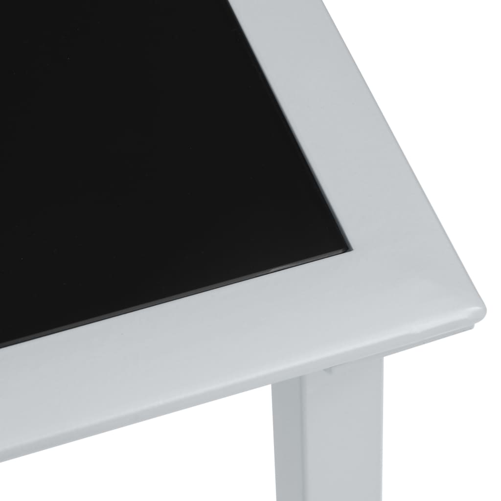 Sun Loungers 2 pcs with Table Aluminium Black- Sunloungers - HomeShopIreland - Home Shop Ireland - Sunloungers - Sun Loungers 2 pcs with Table Aluminium Black