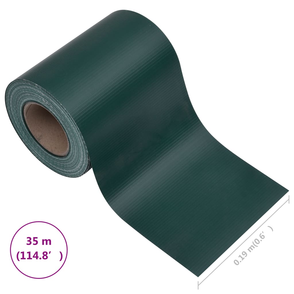 Garden Privacy Screen PVC 35x0.19 m Matte Green- Fence Panels - HomeShopIreland - Home Shop Ireland - Fence Panels -  Garden Privacy Screen PVC 35x0.19 m Matte Green