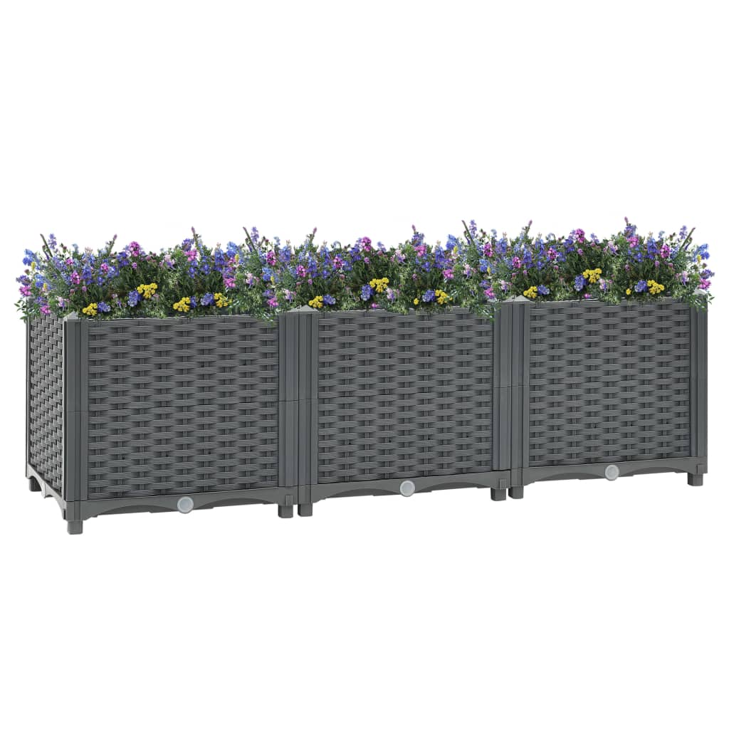 Raised Bed 120x40x38 cm Polypropylene- Pots & Planters - HomeShopIreland - Home Shop Ireland - Pots & Planters - Raised Bed 120x40x38 cm Polypropylene
