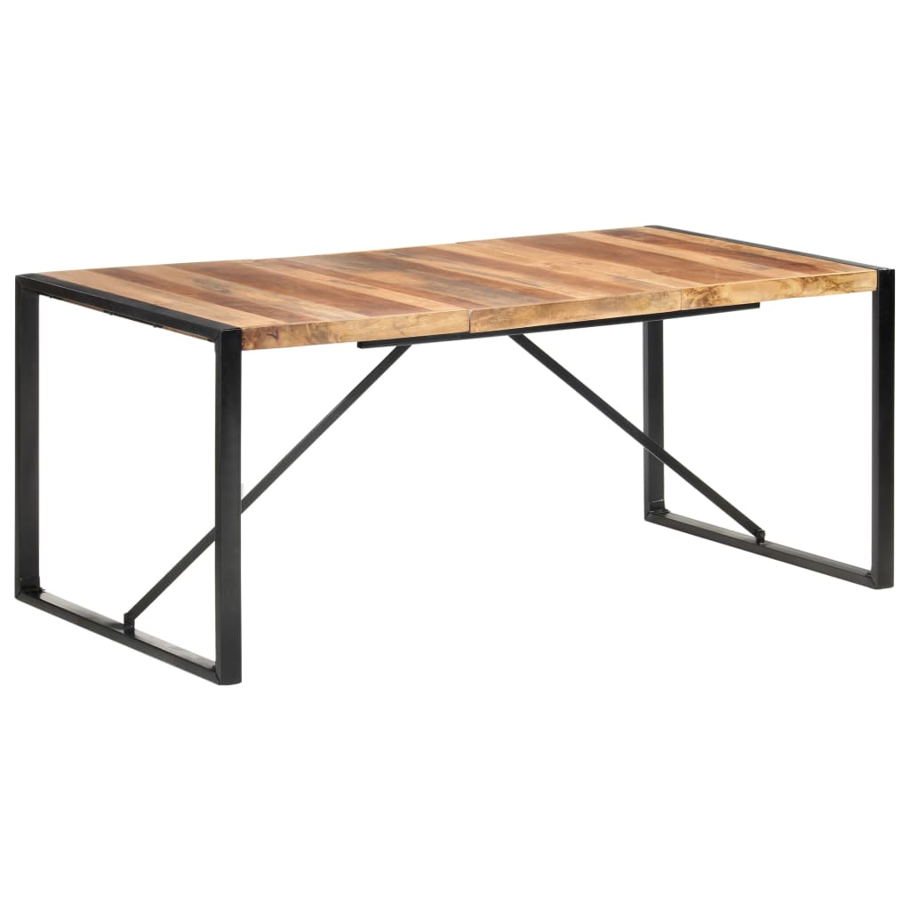 Dining Table 180x90x75 cm Solid Wood with Sheesham Finish- Kitchen & Dining Room Tables - HomeShopIreland - Home Shop Ireland - Kitchen & Dining Room Tables - Dining Table 180x90x75 cm Solid Wood with Sheesham Finish