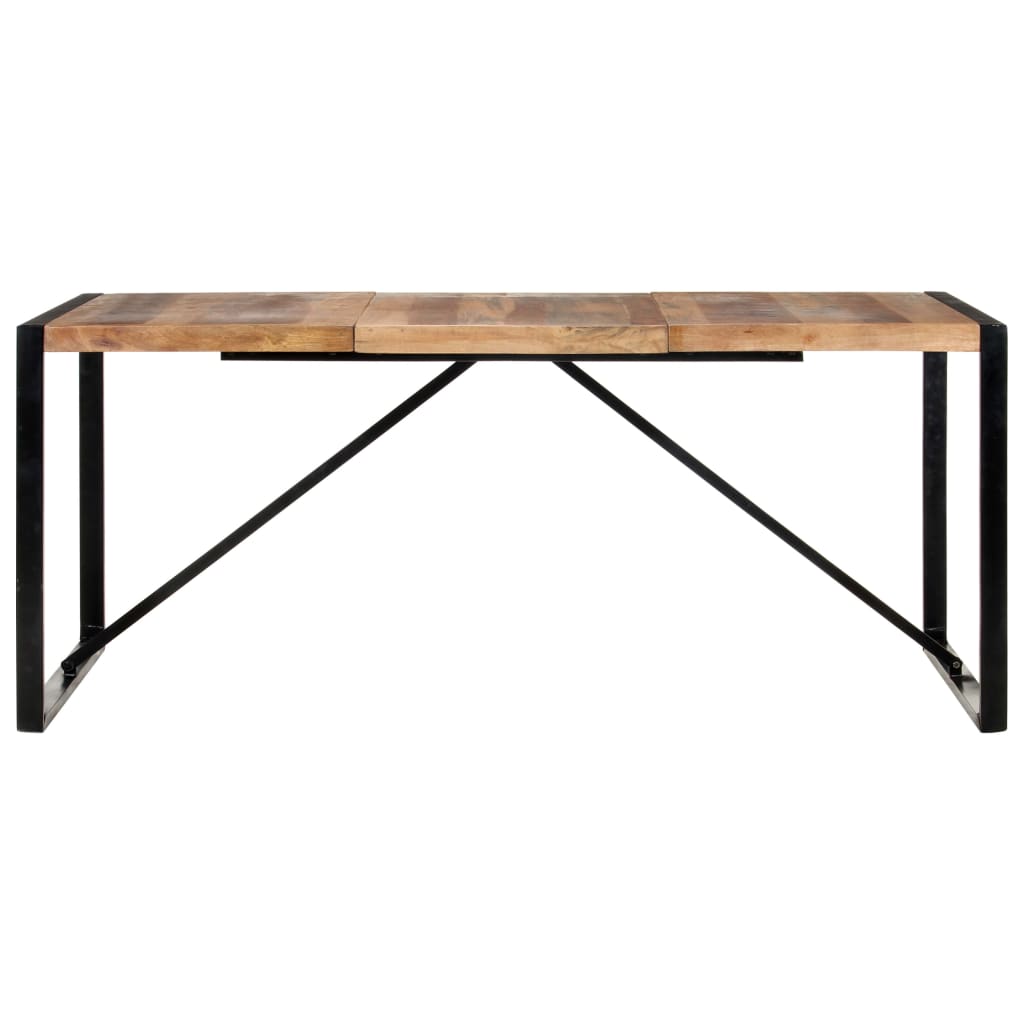Dining Table 180x90x75 cm Solid Wood with Sheesham Finish- Kitchen & Dining Room Tables - HomeShopIreland - Home Shop Ireland - Kitchen & Dining Room Tables - Dining Table 180x90x75 cm Solid Wood with Sheesham Finish