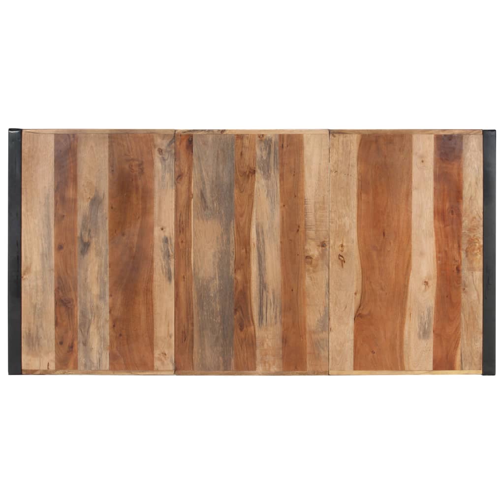 Dining Table 180x90x75 cm Solid Wood with Sheesham Finish- Kitchen & Dining Room Tables - HomeShopIreland - Home Shop Ireland - Kitchen & Dining Room Tables - Dining Table 180x90x75 cm Solid Wood with Sheesham Finish