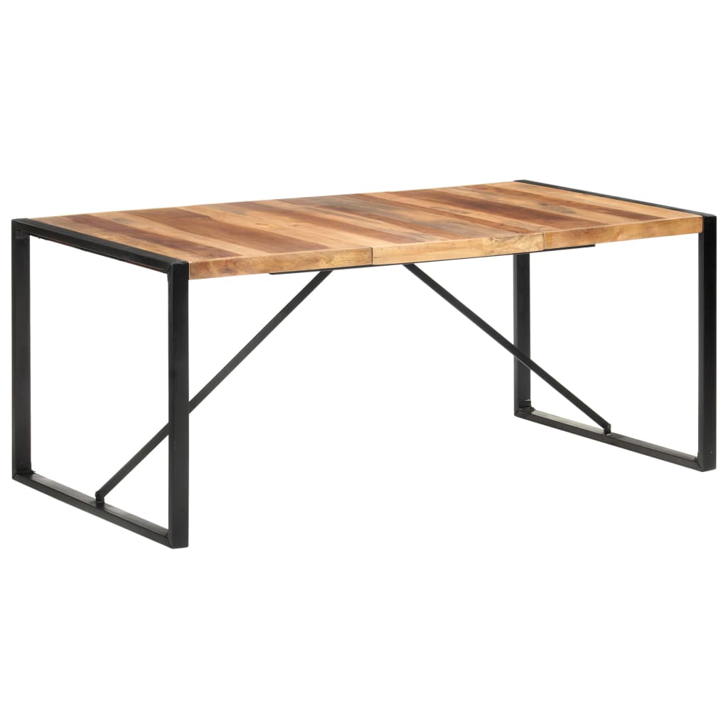 Dining Table 180x90x75 cm Solid Wood with Sheesham Finish- Kitchen & Dining Room Tables - HomeShopIreland - Home Shop Ireland - Kitchen & Dining Room Tables - Dining Table 180x90x75 cm Solid Wood with Sheesham Finish