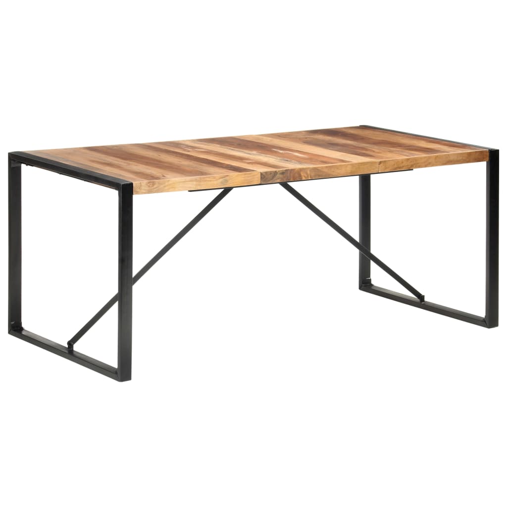 Dining Table 180x90x75 cm Solid Wood with Sheesham Finish- Kitchen & Dining Room Tables - HomeShopIreland - Home Shop Ireland - Kitchen & Dining Room Tables - Dining Table 180x90x75 cm Solid Wood with Sheesham Finish