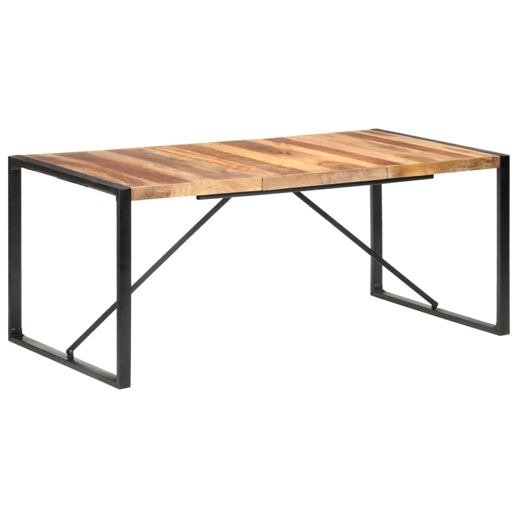 Dining Table 180x90x75 cm Solid Wood with Sheesham Finish- Kitchen & Dining Room Tables - HomeShopIreland - Home Shop Ireland - Kitchen & Dining Room Tables - Dining Table 180x90x75 cm Solid Wood with Sheesham Finish