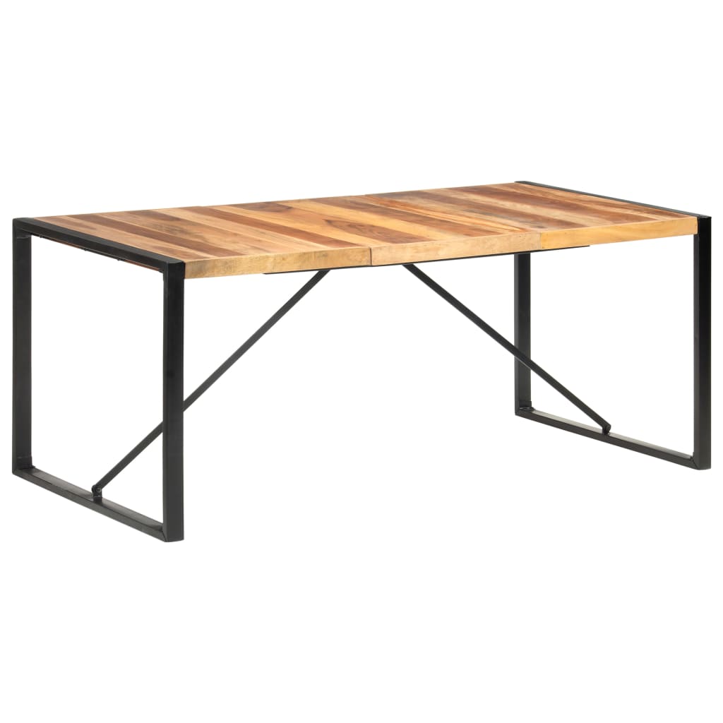 Dining Table 180x90x75 cm Solid Wood with Sheesham Finish- Kitchen & Dining Room Tables - HomeShopIreland - Home Shop Ireland - Kitchen & Dining Room Tables - Dining Table 180x90x75 cm Solid Wood with Sheesham Finish