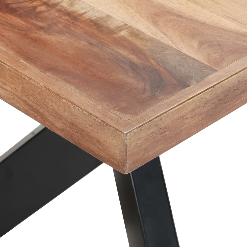 Dining Table 180x90x75 cm Solid Wood with Sheesham Finish- Kitchen & Dining Room Tables - HomeShopIreland - Home Shop Ireland - Kitchen & Dining Room Tables - Dining Table 180x90x75 cm Solid Wood with Sheesham Finish