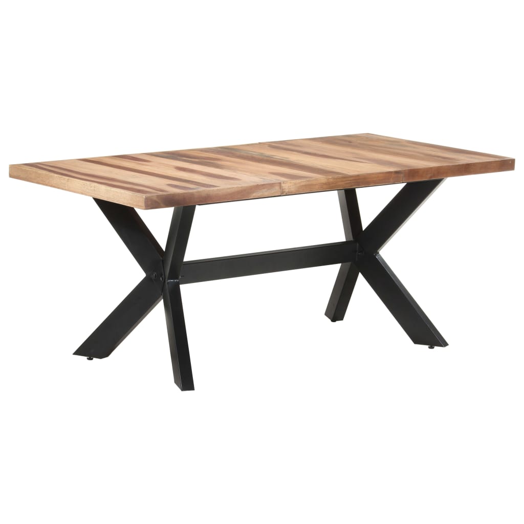 Dining Table 180x90x75 cm Solid Wood with Sheesham Finish- Kitchen & Dining Room Tables - HomeShopIreland - Home Shop Ireland - Kitchen & Dining Room Tables - Dining Table 180x90x75 cm Solid Wood with Sheesham Finish