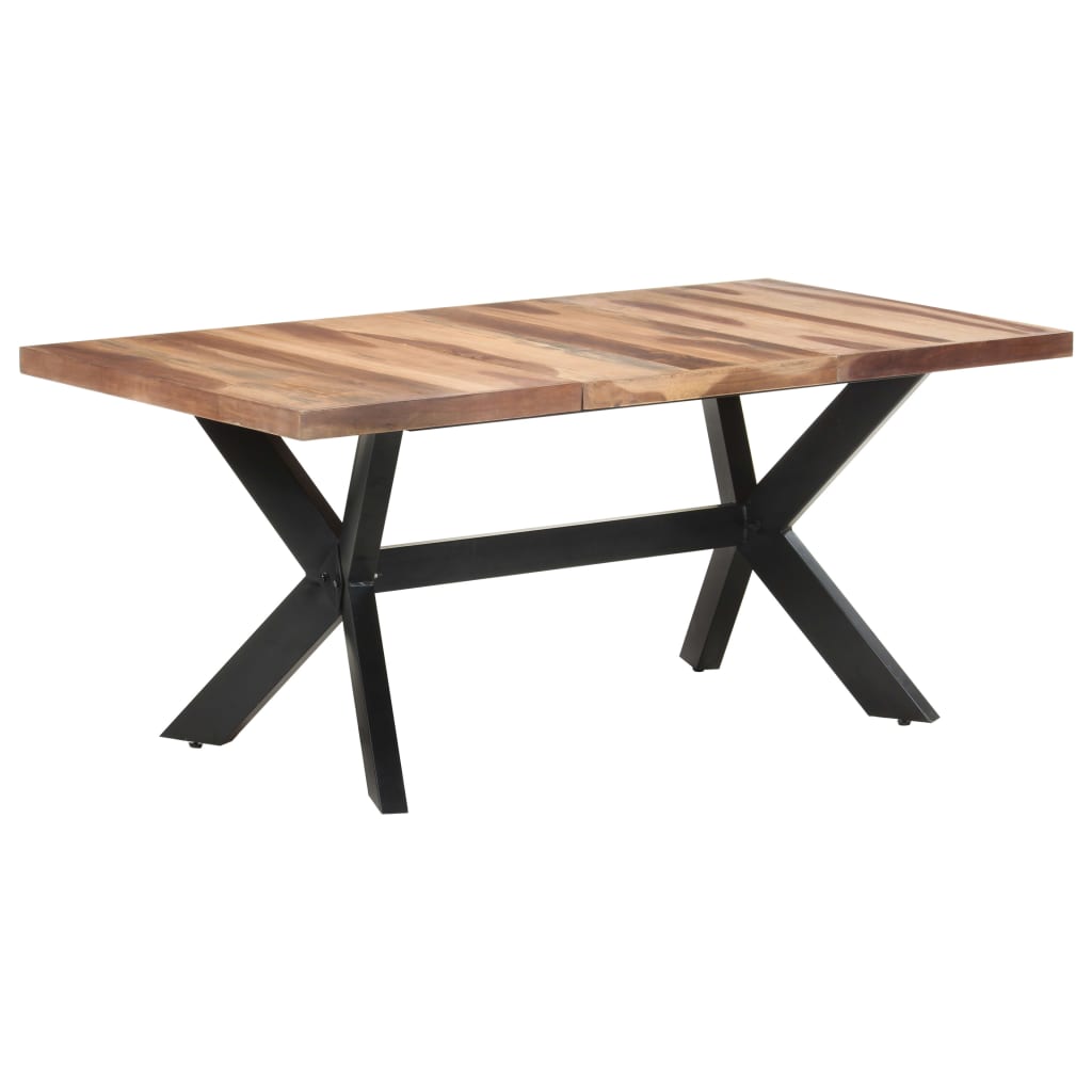 Dining Table 180x90x75 cm Solid Wood with Sheesham Finish- Kitchen & Dining Room Tables - HomeShopIreland - Home Shop Ireland - Kitchen & Dining Room Tables - Dining Table 180x90x75 cm Solid Wood with Sheesham Finish
