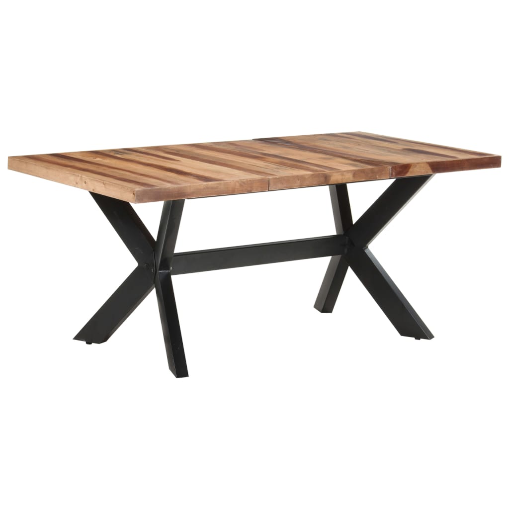 Dining Table 180x90x75 cm Solid Wood with Sheesham Finish- Kitchen & Dining Room Tables - HomeShopIreland - Home Shop Ireland - Kitchen & Dining Room Tables - Dining Table 180x90x75 cm Solid Wood with Sheesham Finish