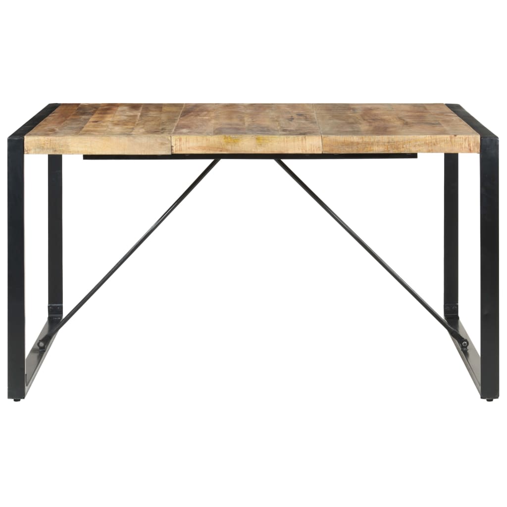 Dining Table 140x140x75 cm Rough Mango Wood- Kitchen & Dining Room Tables - HomeShopIreland - Home Shop Ireland - Kitchen & Dining Room Tables - Dining Table 140x140x75 cm Rough Mango Wood