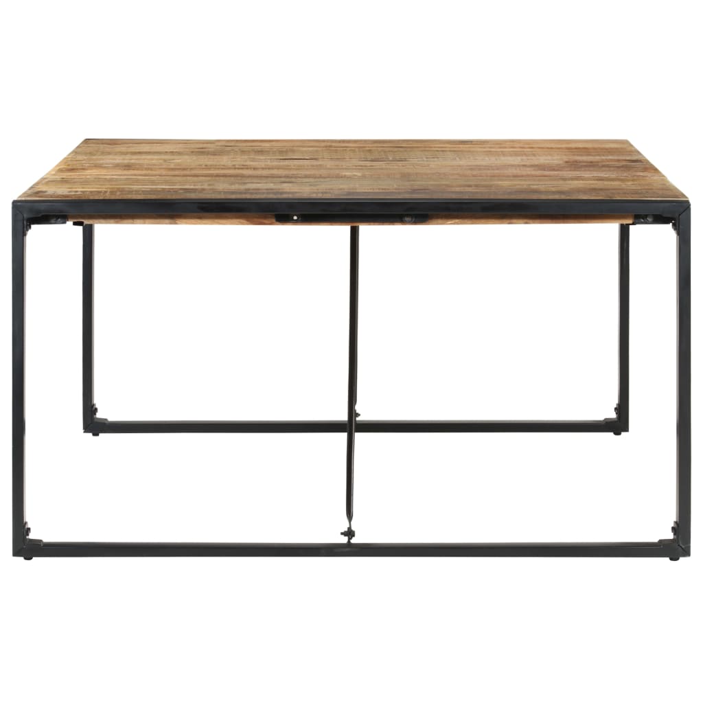 Dining Table 140x140x75 cm Rough Mango Wood- Kitchen & Dining Room Tables - HomeShopIreland - Home Shop Ireland - Kitchen & Dining Room Tables - Dining Table 140x140x75 cm Rough Mango Wood