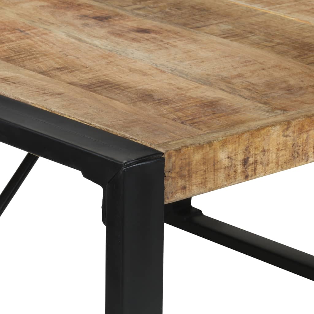Dining Table 140x140x75 cm Rough Mango Wood- Kitchen & Dining Room Tables - HomeShopIreland - Home Shop Ireland - Kitchen & Dining Room Tables - Dining Table 140x140x75 cm Rough Mango Wood