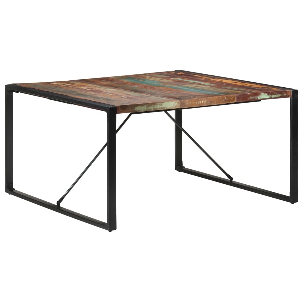 Dining Table 140x140x75 cm Solid Reclaimed Wood- Kitchen & Dining Room Tables - HomeShopIreland - Home Shop Ireland - Kitchen & Dining Room Tables - Dining Table 140x140x75 cm Solid Reclaimed Wood