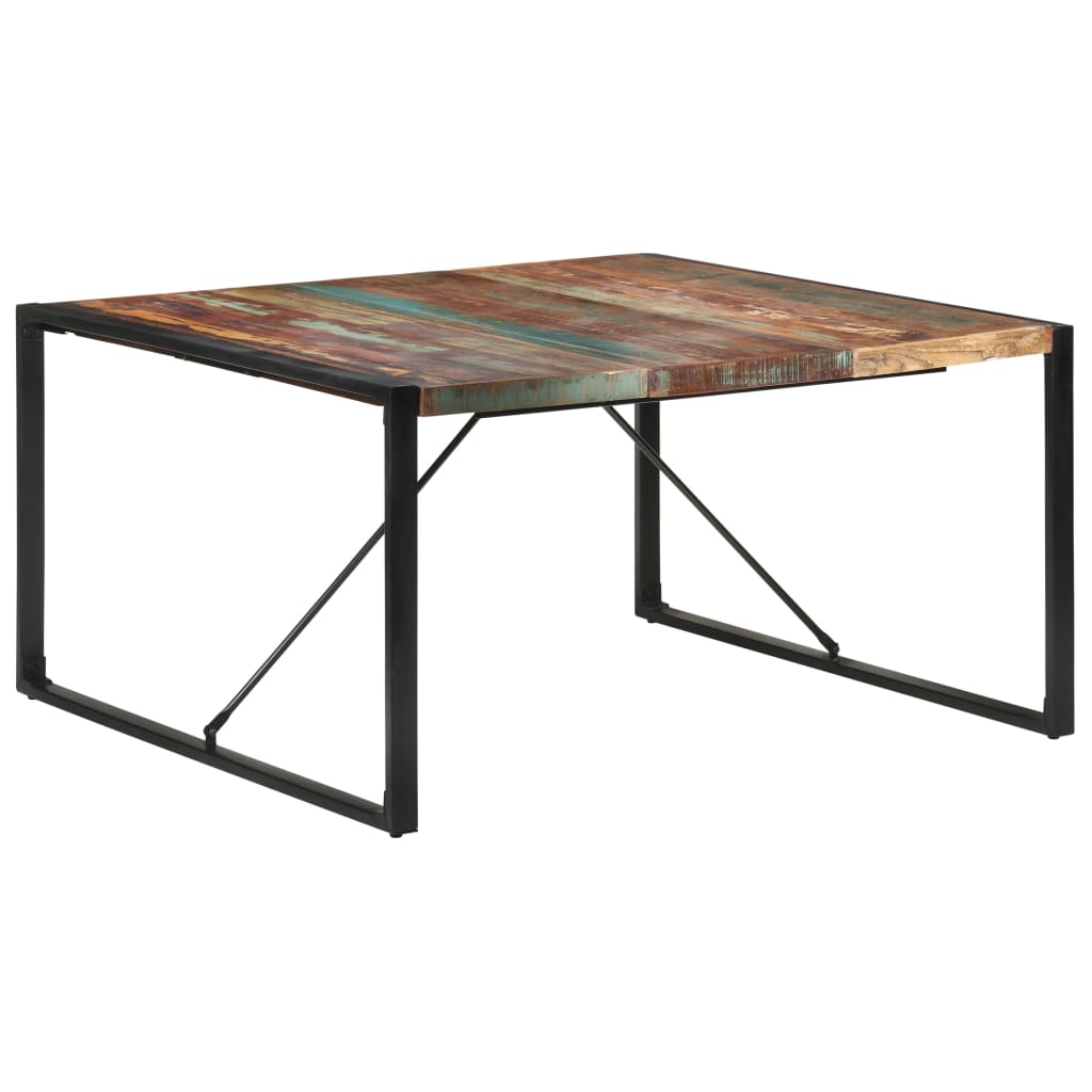 Dining Table 140x140x75 cm Solid Reclaimed Wood- Kitchen & Dining Room Tables - HomeShopIreland - Home Shop Ireland - Kitchen & Dining Room Tables - Dining Table 140x140x75 cm Solid Reclaimed Wood