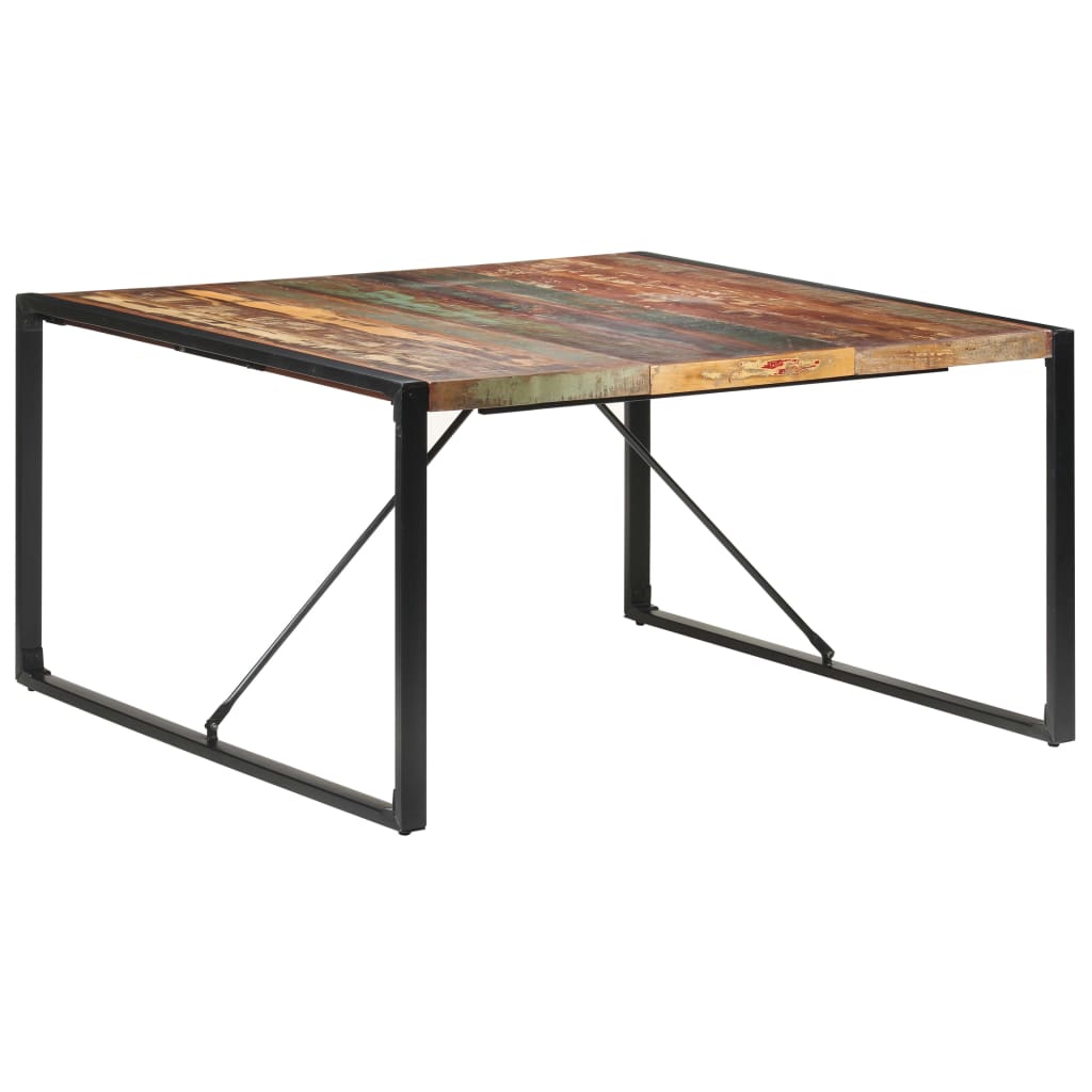 Dining Table 140x140x75 cm Solid Reclaimed Wood- Kitchen & Dining Room Tables - HomeShopIreland - Home Shop Ireland - Kitchen & Dining Room Tables - Dining Table 140x140x75 cm Solid Reclaimed Wood