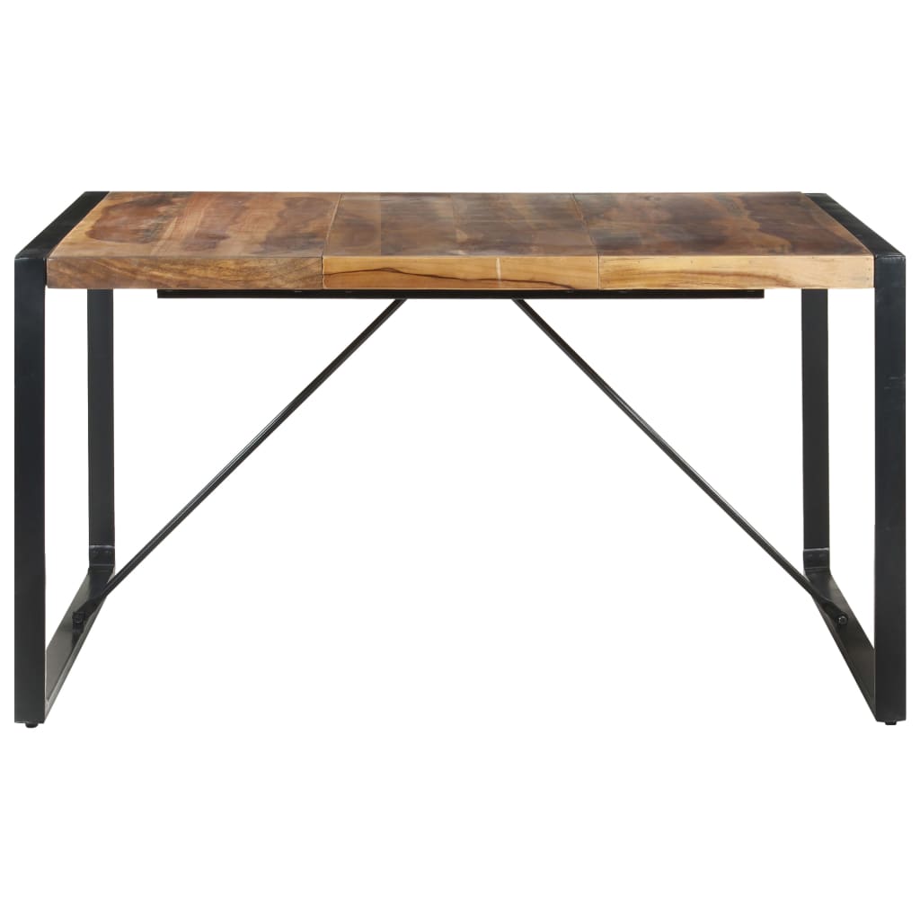 Dining Table 140x140x75 cm Solid Wood with Sheesham Finish- Kitchen & Dining Room Tables - HomeShopIreland - Home Shop Ireland - Kitchen & Dining Room Tables - Dining Table 140x140x75 cm Solid Wood with Sheesham Finish