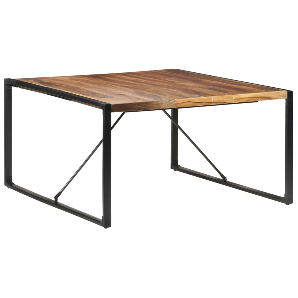 Dining Table 140x140x75 cm Solid Wood with Sheesham Finish- Kitchen & Dining Room Tables - HomeShopIreland - Home Shop Ireland - Kitchen & Dining Room Tables - Dining Table 140x140x75 cm Solid Wood with Sheesham Finish
