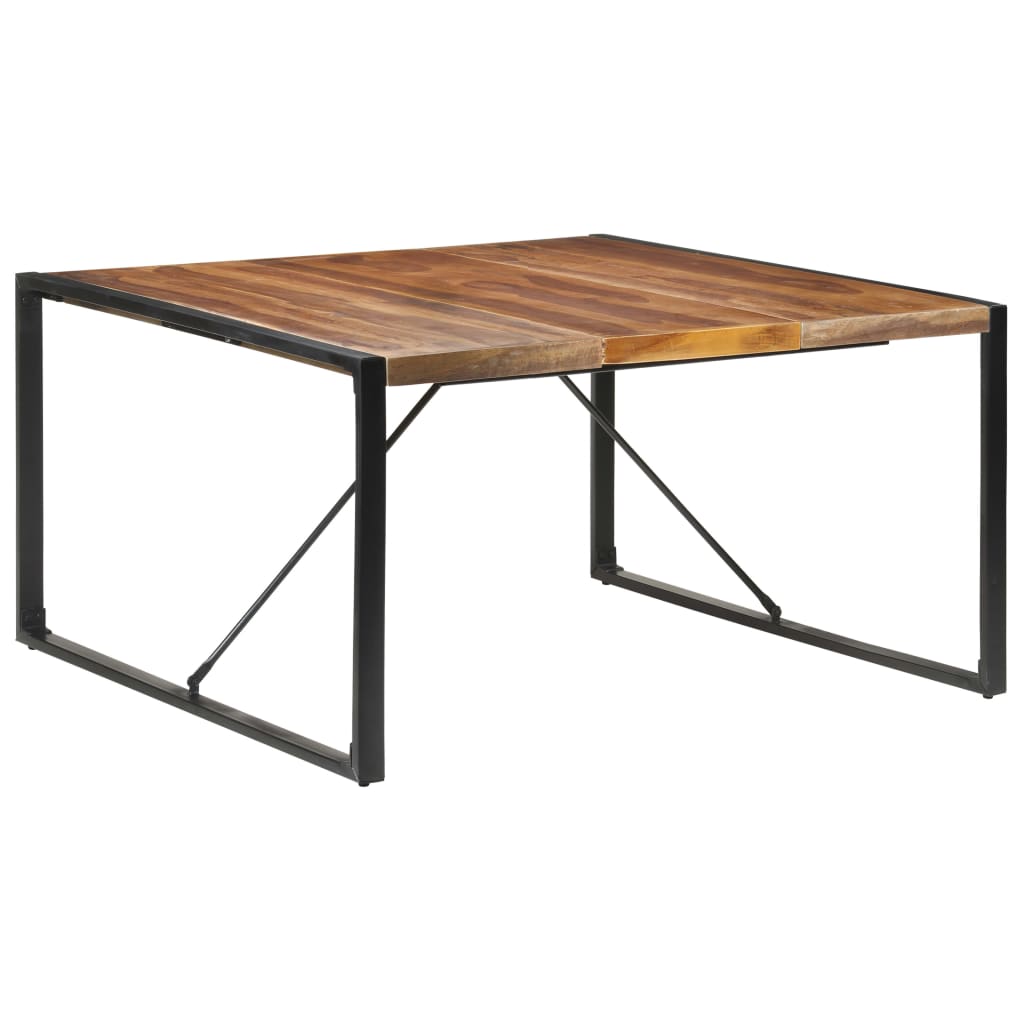 Dining Table 140x140x75 cm Solid Wood with Sheesham Finish- Kitchen & Dining Room Tables - HomeShopIreland - Home Shop Ireland - Kitchen & Dining Room Tables - Dining Table 140x140x75 cm Solid Wood with Sheesham Finish