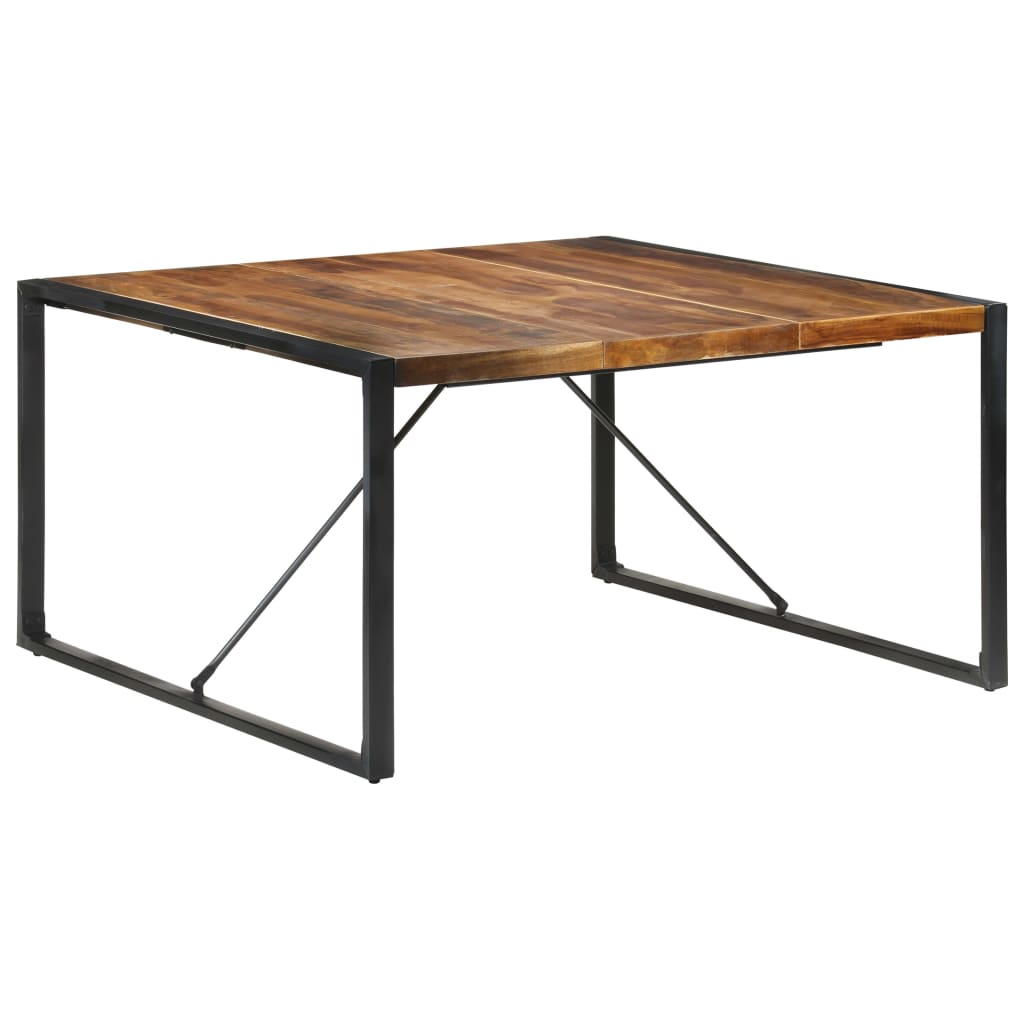 Dining Table 140x140x75 cm Solid Wood with Sheesham Finish- Kitchen & Dining Room Tables - HomeShopIreland - Home Shop Ireland - Kitchen & Dining Room Tables - Dining Table 140x140x75 cm Solid Wood with Sheesham Finish