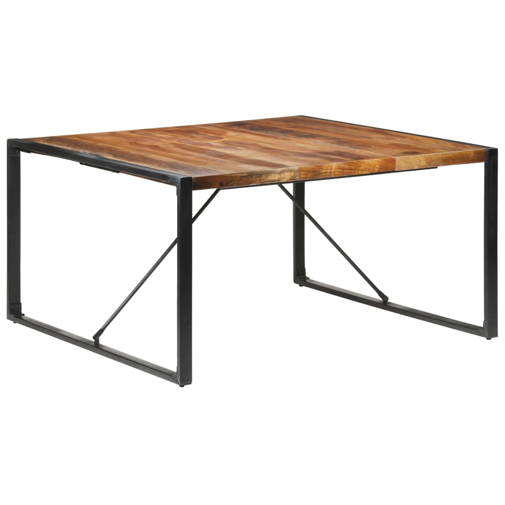 Dining Table 140x140x75 cm Solid Wood with Sheesham Finish- Kitchen & Dining Room Tables - HomeShopIreland - Home Shop Ireland - Kitchen & Dining Room Tables - Dining Table 140x140x75 cm Solid Wood with Sheesham Finish