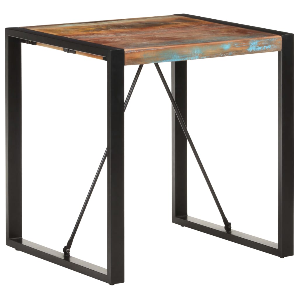 Dining Table 70x70x75 cm Solid Reclaimed Wood- Kitchen & Dining Room Tables - HomeShopIreland - Home Shop Ireland - Kitchen & Dining Room Tables - Dining Table 70x70x75 cm Solid Reclaimed Wood
