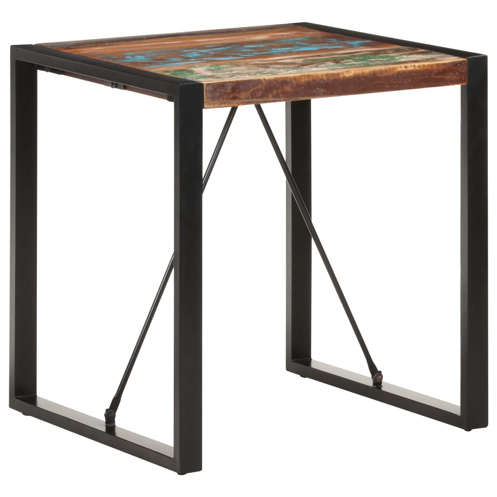 Dining Table 70x70x75 cm Solid Reclaimed Wood- Kitchen & Dining Room Tables - HomeShopIreland - Home Shop Ireland - Kitchen & Dining Room Tables - Dining Table 70x70x75 cm Solid Reclaimed Wood