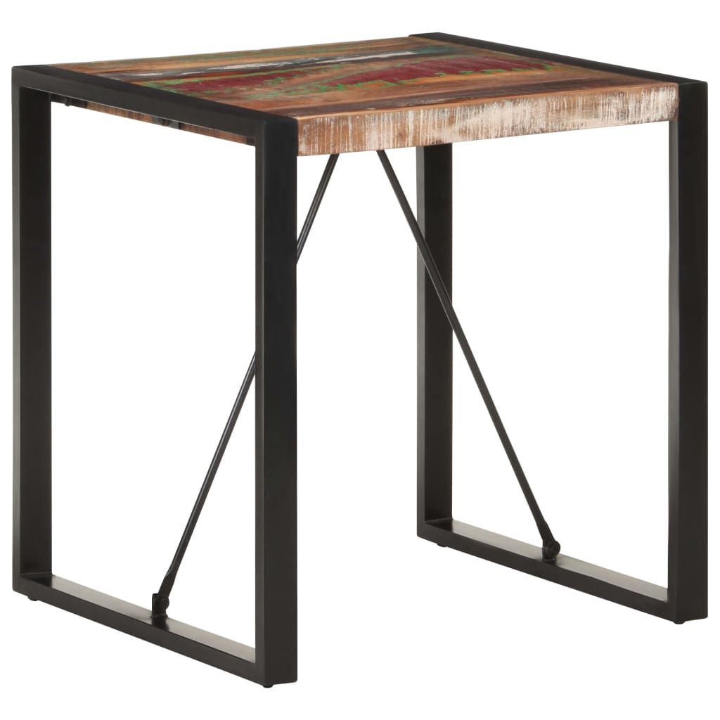 Dining Table 70x70x75 cm Solid Reclaimed Wood- Kitchen & Dining Room Tables - HomeShopIreland - Home Shop Ireland - Kitchen & Dining Room Tables - Dining Table 70x70x75 cm Solid Reclaimed Wood