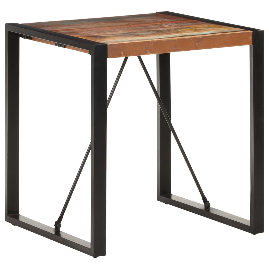 Dining Table 70x70x75 cm Solid Reclaimed Wood- Kitchen & Dining Room Tables - HomeShopIreland - Home Shop Ireland - Kitchen & Dining Room Tables - Dining Table 70x70x75 cm Solid Reclaimed Wood