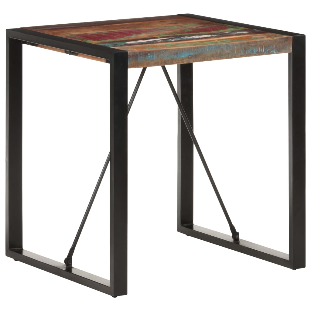 Dining Table 70x70x75 cm Solid Reclaimed Wood- Kitchen & Dining Room Tables - HomeShopIreland - Home Shop Ireland - Kitchen & Dining Room Tables - Dining Table 70x70x75 cm Solid Reclaimed Wood
