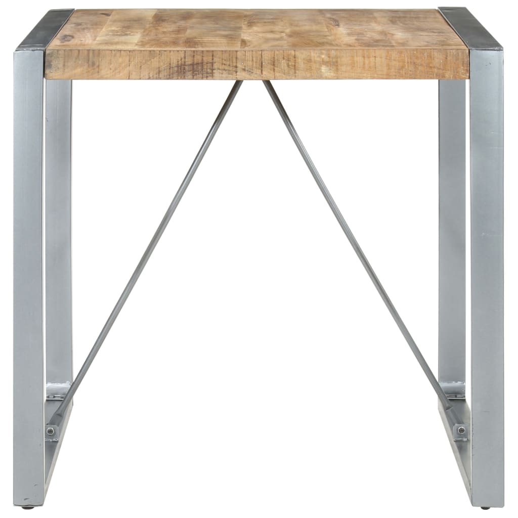 Dining Table 80x80x75 cm Rough Mango Wood- Kitchen & Dining Room Tables - HomeShopIreland - Home Shop Ireland - Kitchen & Dining Room Tables - Dining Table 80x80x75 cm Rough Mango Wood